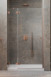 Radaway Essenza Pro Brushed Copper DWJ drzwi wnękowe otwierane 110 cm lewe miedź szczotkowana Easy Clean 10099110-93-01L