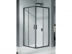 Riho HAMAR 2.0 R207 kabina kwadratowa 80x80 cm drzwi przesuwne czarny matowy przeźroczyste G007004121