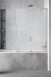 Radaway Furo SL Brushed Nickel PND II parawan wannowy przesuwny 110 cm prawy nikiel przeźroczyste Easy Clean 10309588-91-01R + 10112544-01-01