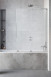 Radaway Furo SL Brushed Nickel PND II parawan wannowy przesuwny 100 cm prawy nikiel przeźroczyste Easy Clean 10309538-91-01R + 10112494-01-01