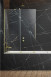 Radaway Furo Brushed Gold PND II parawan wannowy przesuwny 150 cm lewy złoty szczotkowany przeźroczyste Easy Clean 10109788-99-01L + 10112744-01-01