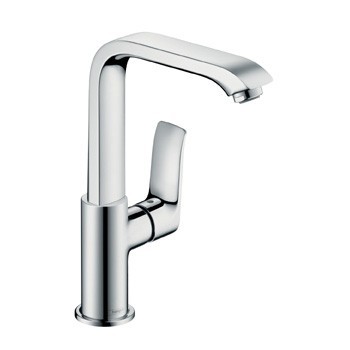 Hansgrohe Metris E2 bateria umywalkowa wysoka 230 z korkiem chrom 31187000