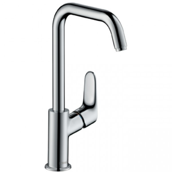 Hansgrohe Focus 240 bateria umywalkowa wysoka z korkiem i obrotową wylewką chrom 31609000