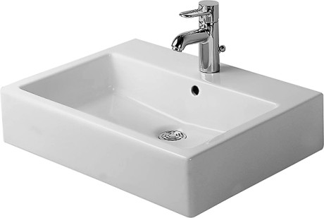 Duravit Vero umywalka stawiana na blat 60 59,5x46,5 szlifowana biały alpin 0452600000