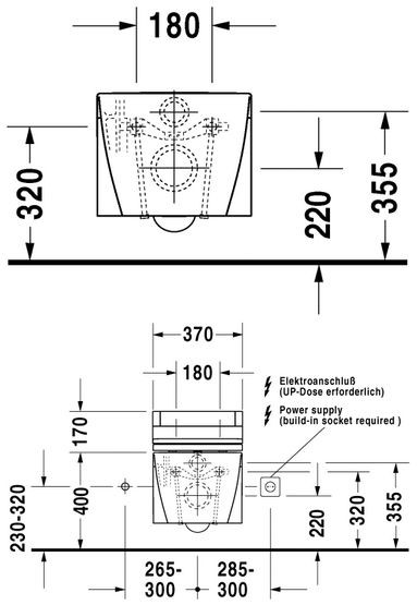 Duravit Starck 2 muszla wisząca WC biały alpin 2533090000