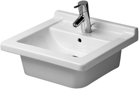 Duravit Starck 3 umywalka 48cm 48x46,5 biały alpin wondergliss 03034800001