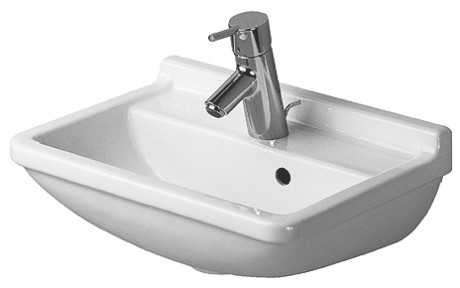 Duravit Starck 3 umywalka mała 45cm 45x32 biały alpin wondergliss 07504500001