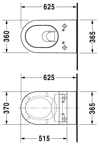 Duravit Darling New muszla wisząca biały alpin wondergliss 25445900001