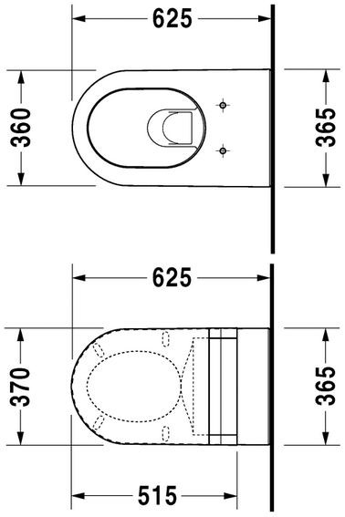 Duravit Darling New muszla wisząca biały alpin 2544090000