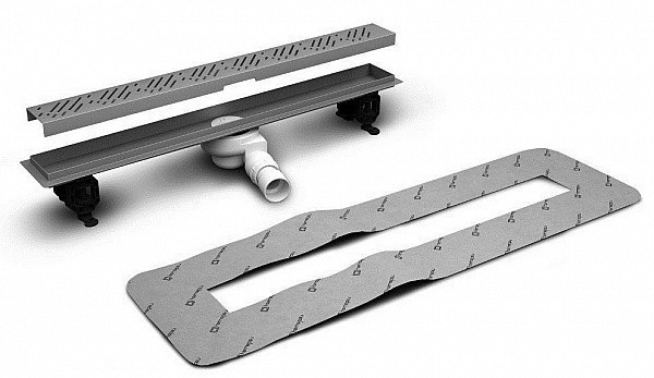 Radaway odpływ liniowy do zabudowy płytkami ruszt basic 105 cm 5L105A 5R105B