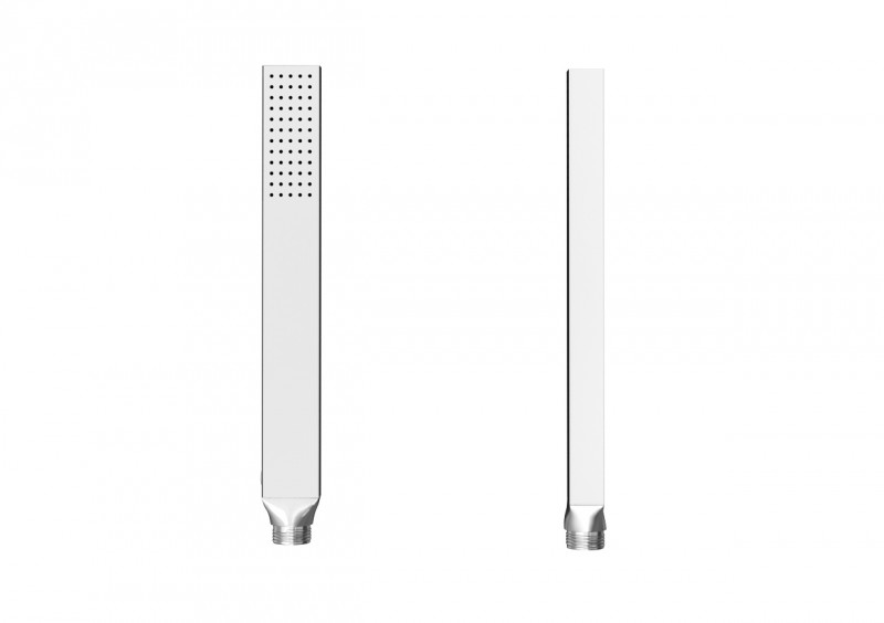 Kohlman Axis zestaw podtynkowy z deszczownicą kwadratową 20x20 cm i słuchawką chrom QW210NQ20