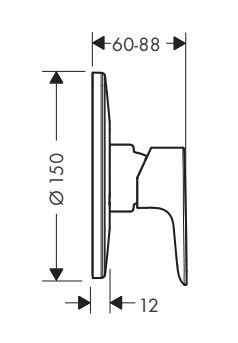 Hansgrohe Talis E bateria prysznicowa podtynkowa chrom 71766000