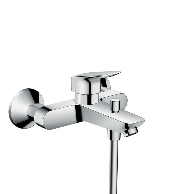 Hansgrohe Logis bateria wannowa ścienna z 2 zakresami przepływu chrom 71401000