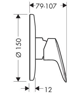 Hansgrohe Logis bateria prysznicowa podtynkowa chrom 71606000