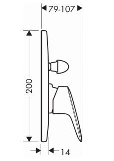 Hansgrohe Logis bateria wannowa podtynkowa chrom 71406000