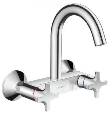 Hansgrohe Logis Classic bateria kuchenna dwuuchwytowa ścienna chrom 71286000