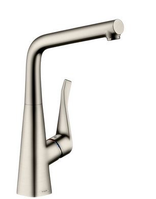 Hansgrohe Metris bateria kuchenna z obrotową wylewką stalowy 14822800