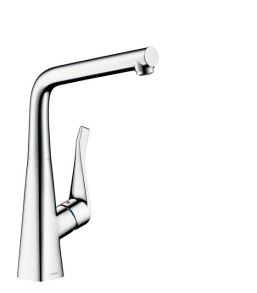 Hansgrohe Metris bateria kuchenna z obrotową wylewką podokienna chrom 14823000