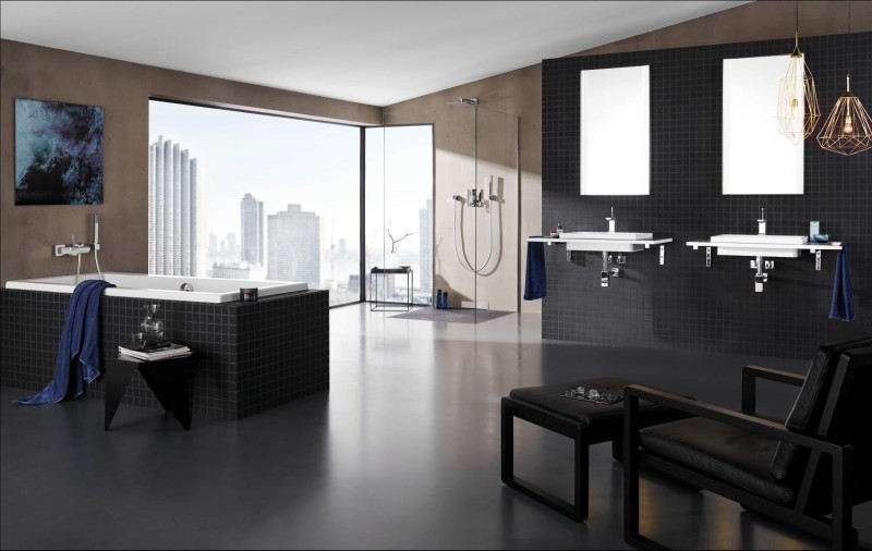 Grohe Eurocube Joy bateria wannowa ścienna chrom 23666000