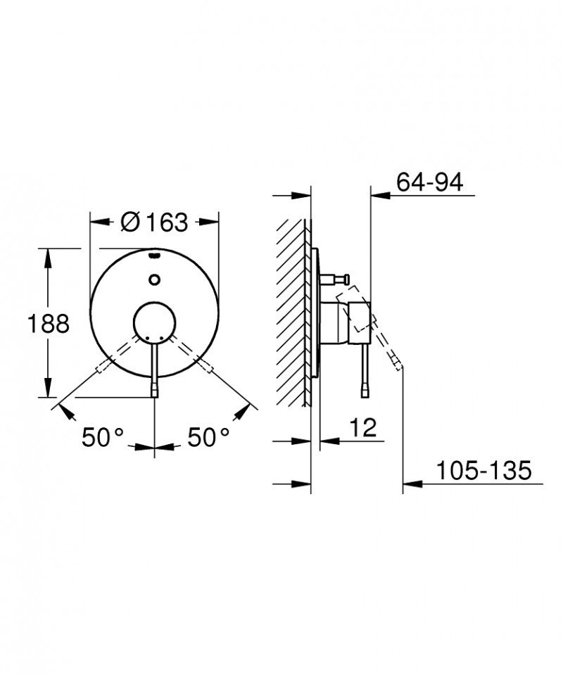 Grohe Essence bateria wannowo-prysznicowa podtynkowa złoto Warm Sunset 19285DA1