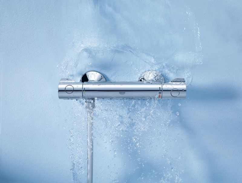 Grohe Grohtherm 800 bateria prysznicowa termostatyczna ścienna chrom 34558000