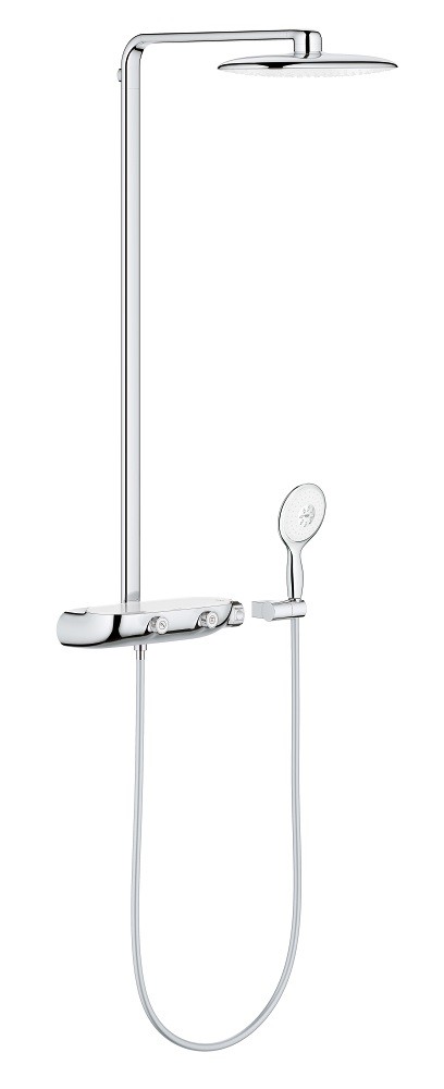 Grohe Rainshower System SmartControl 360 MONO system prysznicowy termostatyczny z deszczownicą moon white 26361LS0