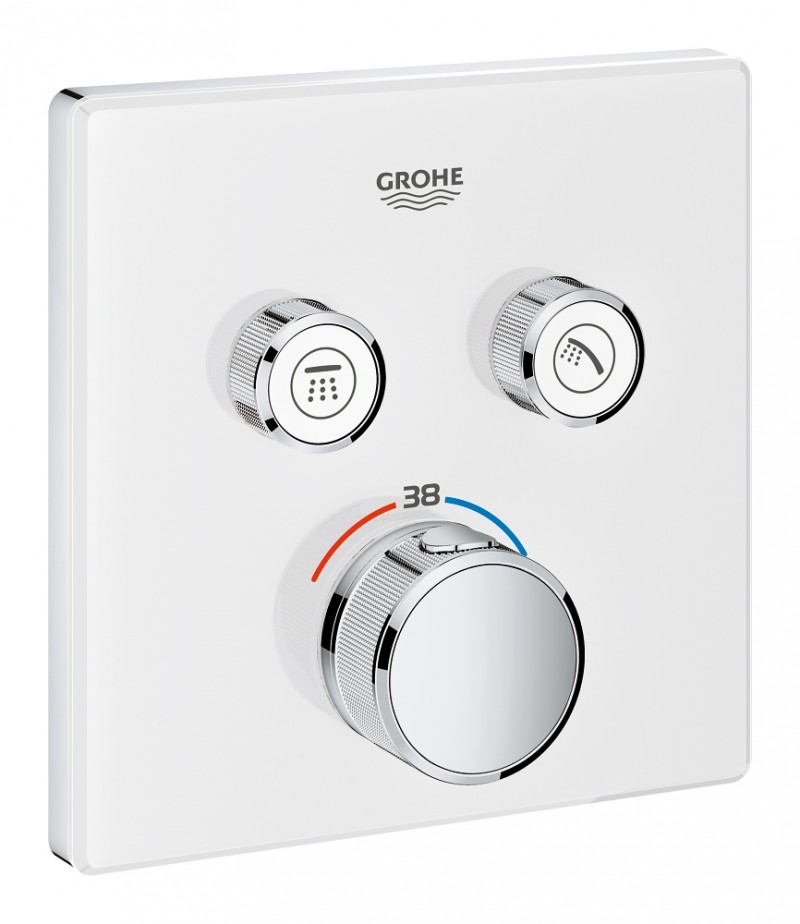 Grohe Grohtherm Smartcontrol podtynkowa bateria termostatyczna 2-drożna biały/chrom moon white 29156LS0