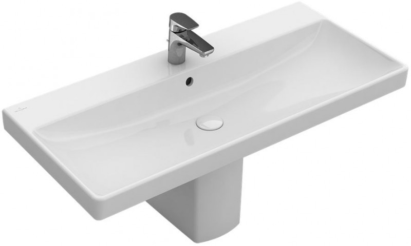 Villeroy&Boch Avento umywalka meblowa 100cm z przelewem biały weiss alpin 4156A501