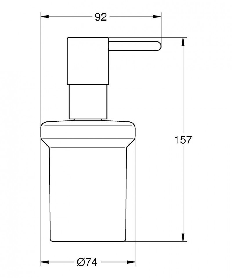 Grohe Essentials dozownik na mydło grafit szczotkowany brushed hard grapfite 40394AL1