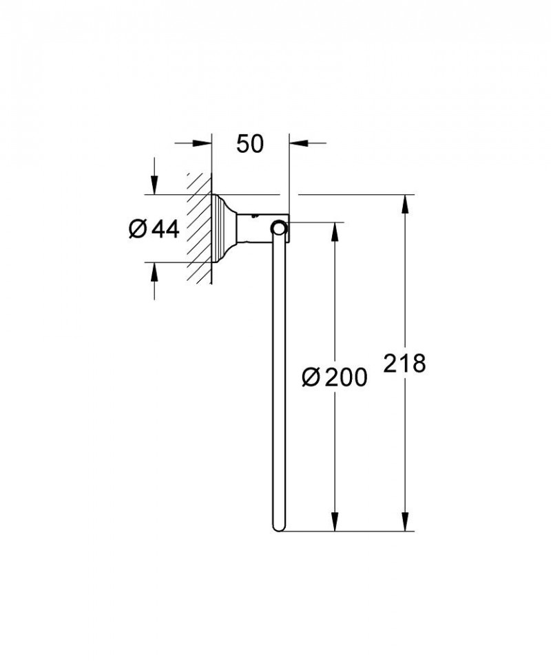 Grohe Essentials Authentic wieszak na ręcznik chrom 40655001