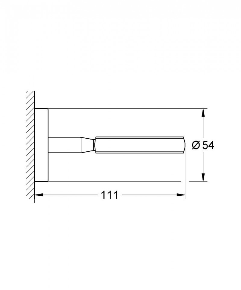 Grohe BauCosmopolitan uchwyt do szklanki, mydelniczki lub dozownika na mydło chrom 40585001