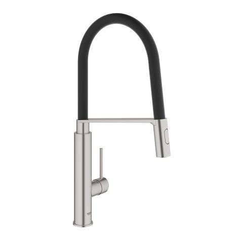 Grohe Concetto bateria zlewozmywakowa stal czarny 31491DC0