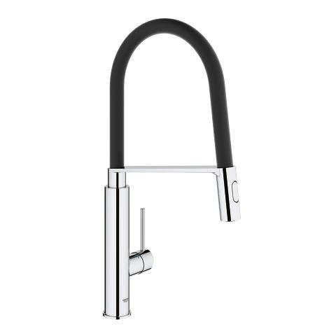 Grohe Concetto bateria zlewozmywakowa chrom czarny 31491000