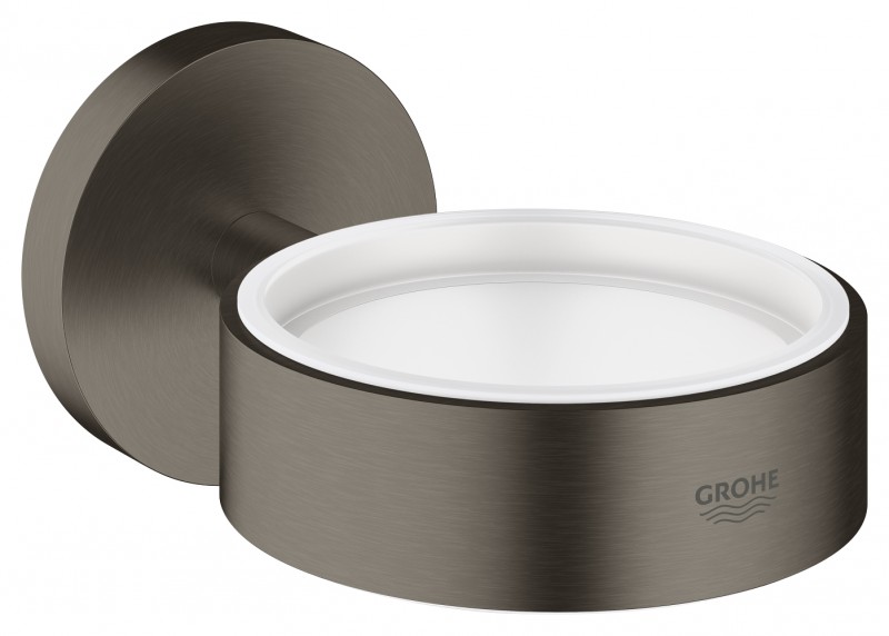 Grohe Essentials uchwyt do szklanki lub mydelniczki lub dozownika grafit szczotkowany brushed hard graphite 40369AL1