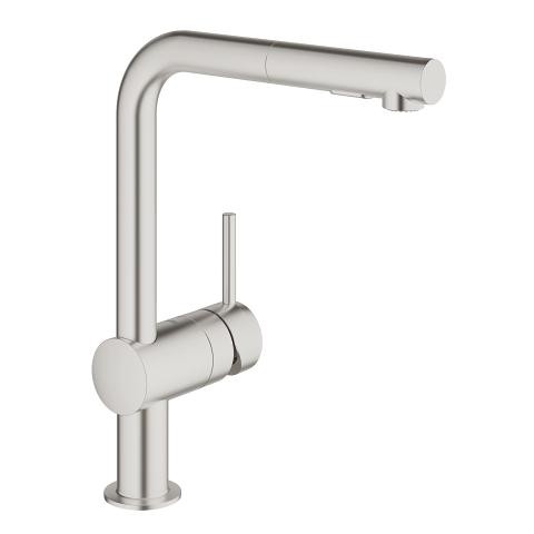 Grohe Minta jednouchwytowa bateria zlewozmywakowa stal 30274DC0