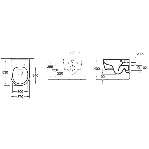 Villeroy&Boch Avento DirectFlush muszla wisząca + deska wolnoopadająca slim ceramicplus 5656RSR1