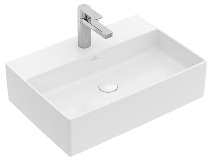 Villeroy&Boch Memento umywalka stojąca na blacie bez przelewu 50 cm 50x42 biała weiss alpin 4A075101