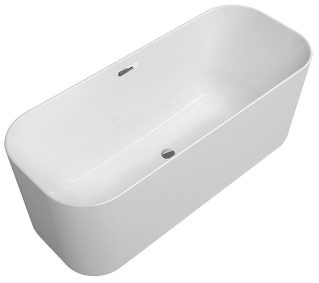 Villeroy&Boch Finion Duo wanna wolnostojąca owalna z napełnianiem przez przelew 170x70 biały weiss alpin chrom połysk UBQ177FIN7N100V401