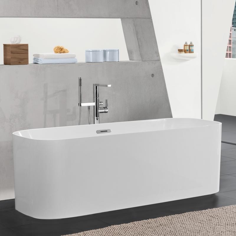 Villeroy&Boch Finion Duo wanna wolnostojąca owalna z napełnianiem przez przelew 170x70 biały weiss alpin chrom połysk UBQ177FIN7N100V401