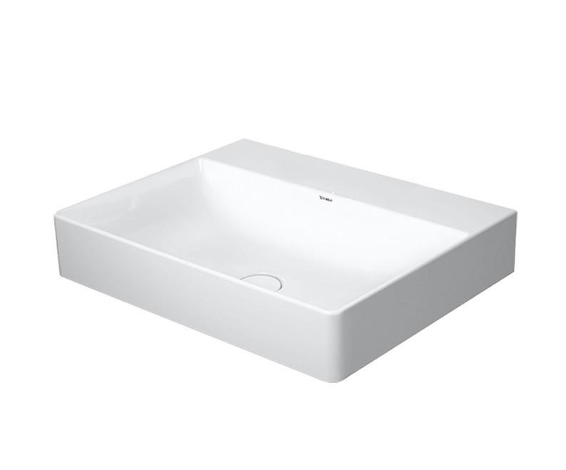 Duravit DuraSquare umywalka szlifowana bez otworu na baterię 60 cm biała 2353600079