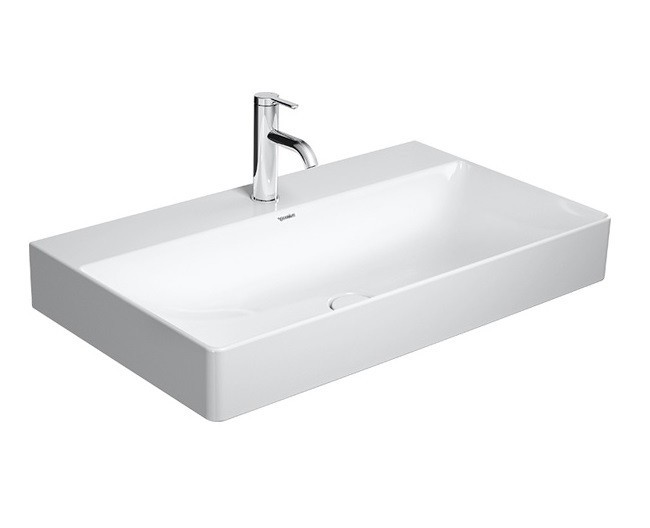 Duravit DuraSquare umywalka szlifowana z otworem na baterię 80 cm biała 2353800071