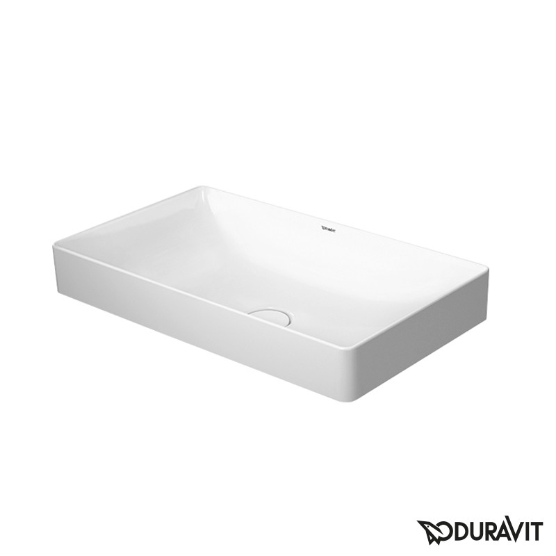 Duravit DuraSquare umywalkaszlifowana bez otworu na baterię 60 cm biała 2355600000