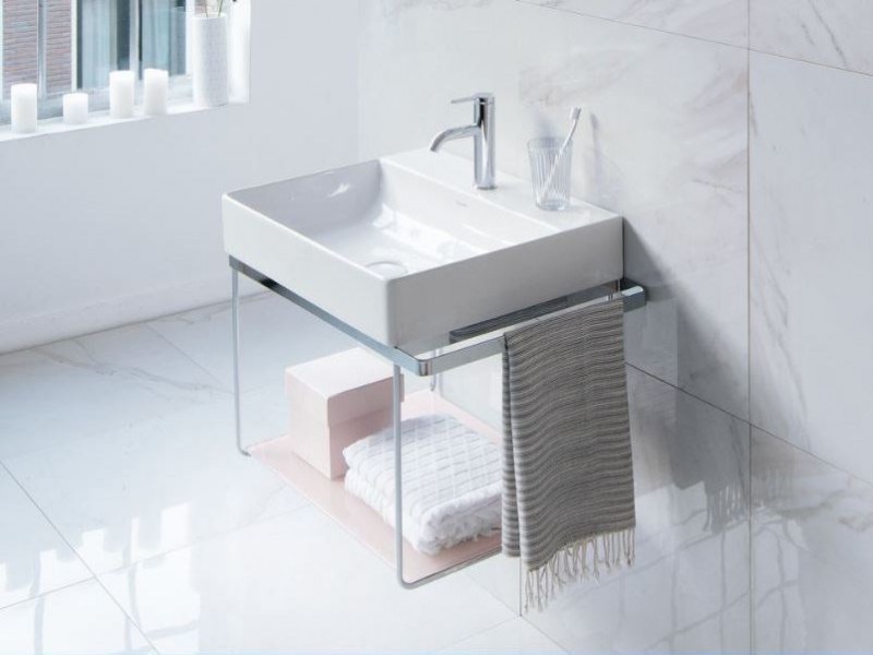 Duravit DuraSquare umywalka szlifowana z otworem na baterię 45 cm biała 0732450071