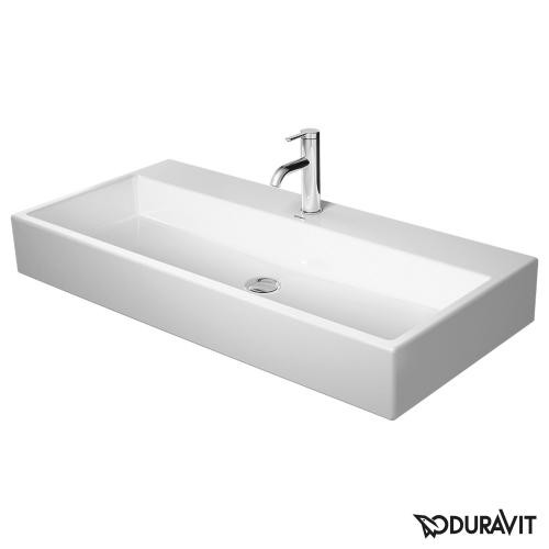 Duravit Vero Air umywalka szlifowana 100 cm bez przelewu z otworem na baterię biały 2350100071