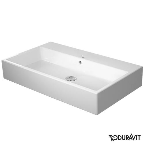 Duravit Vero Air umywalka meblowa 80 cm z przelewem bez otworu na baterię biały 2350800060