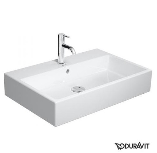 Duravit Vero Air umywalka meblowa 70 cm z przelewem i otworem na baterię biały 2350700000