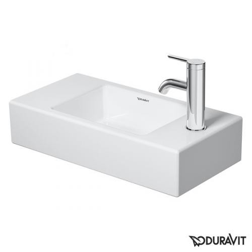 Duravit Vero Air umywalka meblowa mała 50 cm bez przelewu z otworem na baterię po prawej stronie biały 0724500008