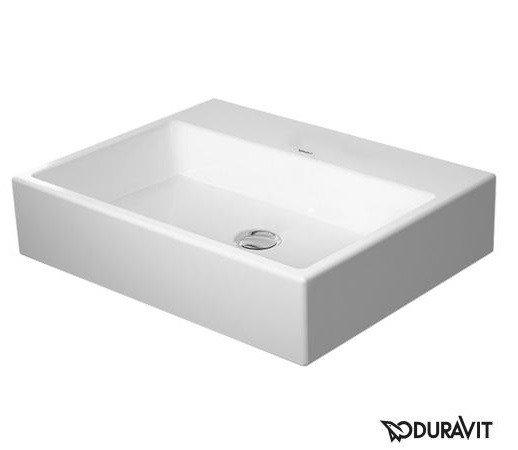 Duravit Vero Air umywalka szlifowana 60 cm bez przelewu i otworu na baterię tył glazurowany biały 2352600070