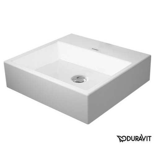 Duravit Vero Air umywalka szlifowana 50 cm bez przelewu i otworu na baterię tył glazurowany biały 2352500070