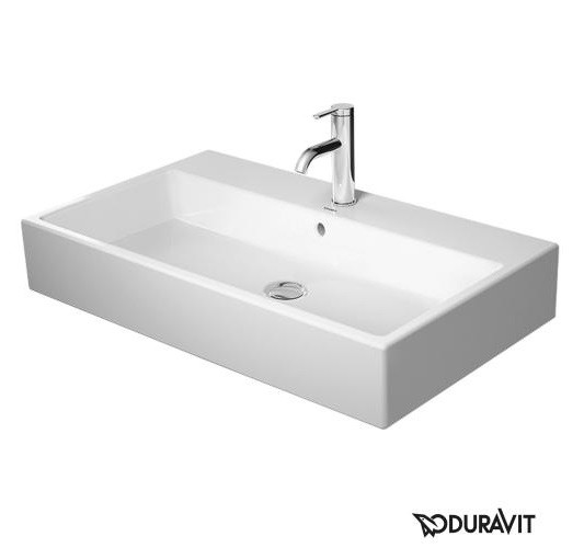 Duravit Vero Air umywalka meblowa 80 cm z przelewem i otworem na baterię biały 2350800000